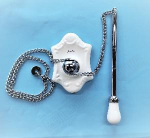 Цепочка хром с держателем LADY для высокого бачка LINEATRE