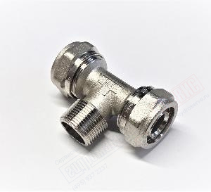 Тройник НР 26x3\4x26*3,0мм обжимной для металлопластиковой трубы 26*3,0мм PROFIT MPS GH GH109N260526