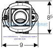Клапан ImpulsBasic230-240 механизма двойного слива бачка унитаза, GEBERIT
