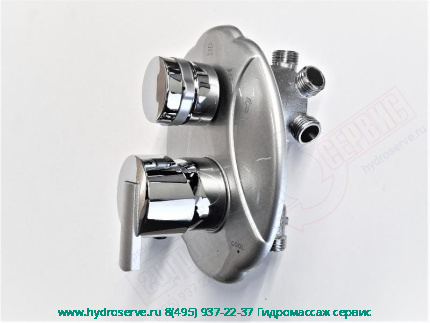 Cмеситель Z=7см с 5-ти позиционным переключателем функций для душевой кабины APOLLO TS49W 