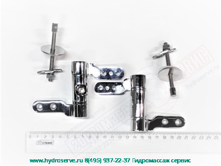 R108A15 KERASAN Waldorf | Комплект шарниров (микролифт) для сид. 418801/418840, хром JACOB DELAFON