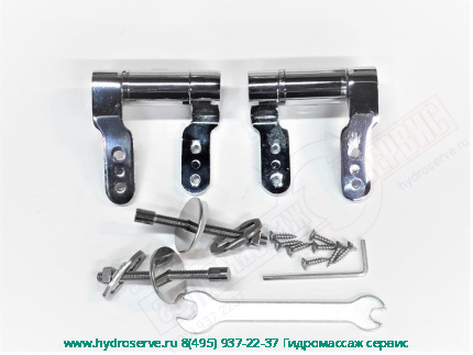 R108A15 KERASAN Waldorf | Комплект шарниров (микролифт) для сид. 418801/418840, хром JACOB DELAFON