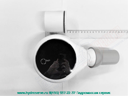 Tempoplex Компактный сифон D=90mm Хром поддона душевой кабины VIEGA