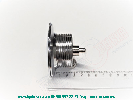 Фланец слива-перелива ванны, хром, без дренажа APOLLO 