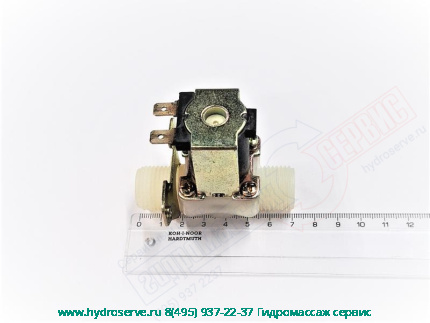 Электроклапан 1/2&quot;х1/2&quot; 12V наполнения парогенератора душевой кабины Appollo