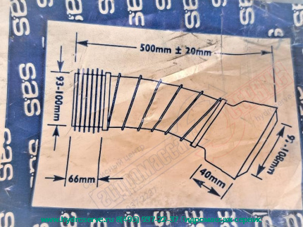 Патрубок (выпуск) 90-108мм для унитаза 400м длинна SAS
