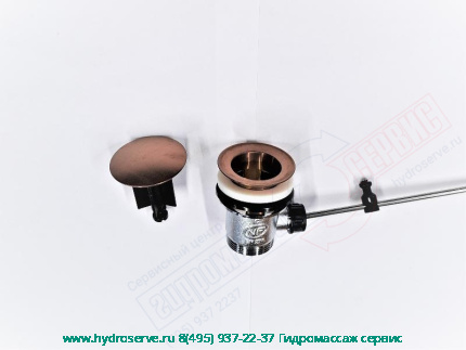 Донный клапан смесителя раковины, цвет - copper brushed GESSI