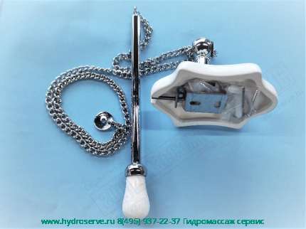 Цепочка хром с держателем LADY для высокого бачка LINEATRE