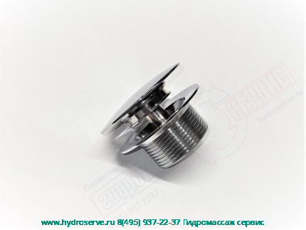 Фланец слива-перелива ванны, хром, без дренажа APOLLO 