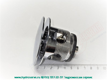 APOLLO Пробка слива-перелива ванны, хром, с дренажем