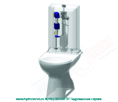 Впускной клапан 3\8" бачка унитаза, нижний OLI Azor