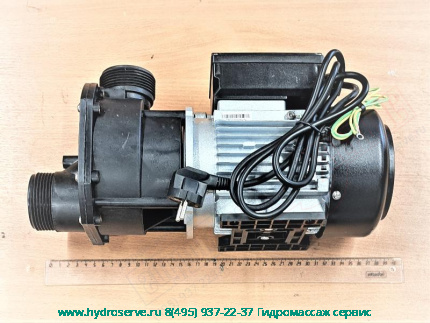 Электро помпа LX EA350 220-240V, 0.75K, PH1 wгидромассажа для ванны с пневмовключением, в сборе с фланцами 48mm и блок-ки сухого хода Appollo-Aqalux