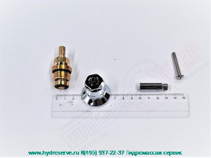 Кран-букса G1\2" шпиндельная Хром смесителя DEVON&DEVON