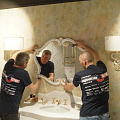 Установка Scavolini мебели более 120см для ванной комнаты