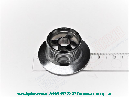 Фланец слива-перелива ванны, хром, без дренажа APOLLO 