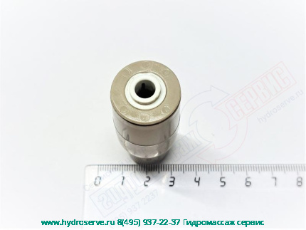 CLEARTAP Переходник-адаптер 1/4&quot;(6ММ)-1/4&quot;(6ММ) трубки фильтра IDEAL STANDARD 