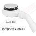 Tempoplex-Ablauf Сифон D=90mm H=60mm поддона душевой кабины VIEGA V1