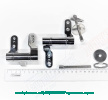 R108A15 KERASAN Waldorf | Комплект шарниров (микролифт) для сид. 418801/418840, хром JACOB DELAFON