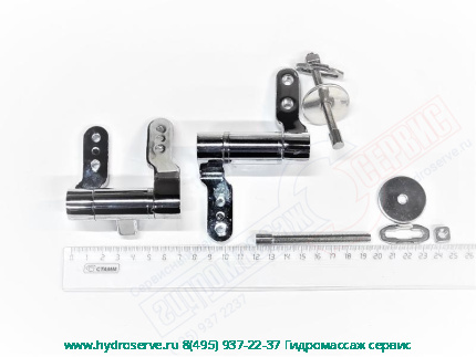 R108A15 KERASAN Waldorf | Комплект шарниров (микролифт) для сид. 418801/418840, хром JACOB DELAFON