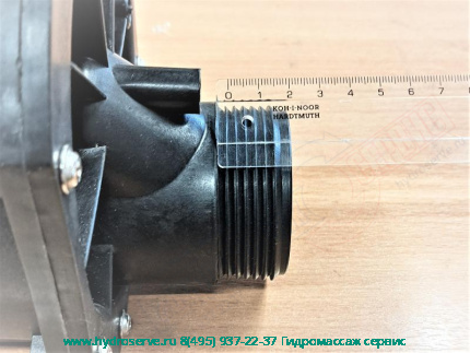 Электро помпа LX EA350 220-240V, 0.75K, PH1 wгидромассажа для ванны с пневмовключением, в сборе с фланцами 48mm и блок-ки сухого хода Appollo-Aqalux