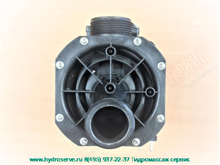 Электро помпа LX EA350 220-240V, 0.75K, PH1 wгидромассажа для ванны с пневмовключением, в сборе с фланцами 48mm и блок-ки сухого хода Appollo-Aqalux