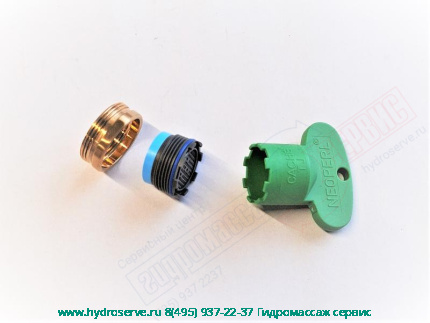 Аэратор M21 в комплекте с кольцом золото и ключом смесителя Jaipur THG 