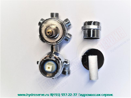 Cмеситель Z=7см с 5-ти позиционным переключателем функций для душевой кабины APOLLO TS49W 