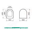 Zentrum Сиденье для унитаза VitrA 94-003-009 с микролифтом