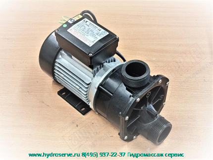Электро помпа LX EA350 220-240V, 0.75K, PH1 wгидромассажа для ванны с пневмовключением, в сборе с фланцами 48mm и блок-ки сухого хода Appollo-Aqalux