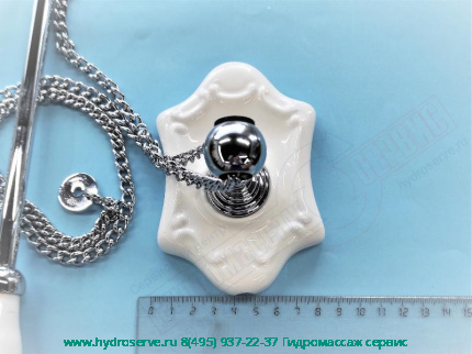 Цепочка хром с держателем LADY для высокого бачка LINEATRE