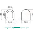 Zentrum Сиденье для унитаза VitrA 94-003-001 стандартное