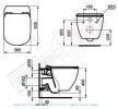 T007901 Ideal Standard Tesi AQUABLADE Чаша подвесного унитаза 