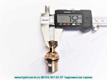 Кран-букса G1/2 90гр ГВС керамическая, MEDEA