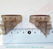 Концевая накладка силиконового уплотнителя двери Идеал Стандард DE LUXE