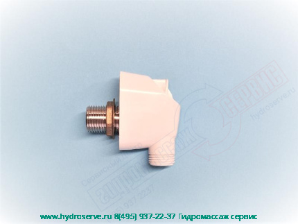 Нижний Белый кронштейн душевой штанги AQUA-2 для душевой кабины Albatros Domino