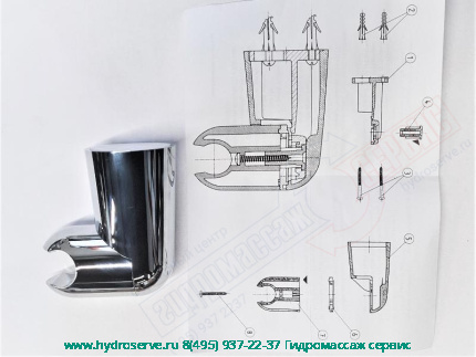 Регулируемый держатель для душевой лейки хром А3333А CERAWELL IDEAL STANDARD
