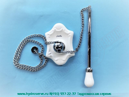 Цепочка хром с держателем LADY для высокого бачка LINEATRE