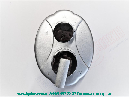 Cмеситель Z=7см с 5-ти позиционным переключателем функций для душевой кабины APOLLO TS49W 