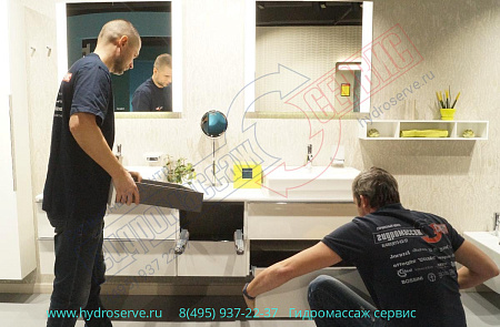 Установка Duravit мебели более 120см для ванной комнаты